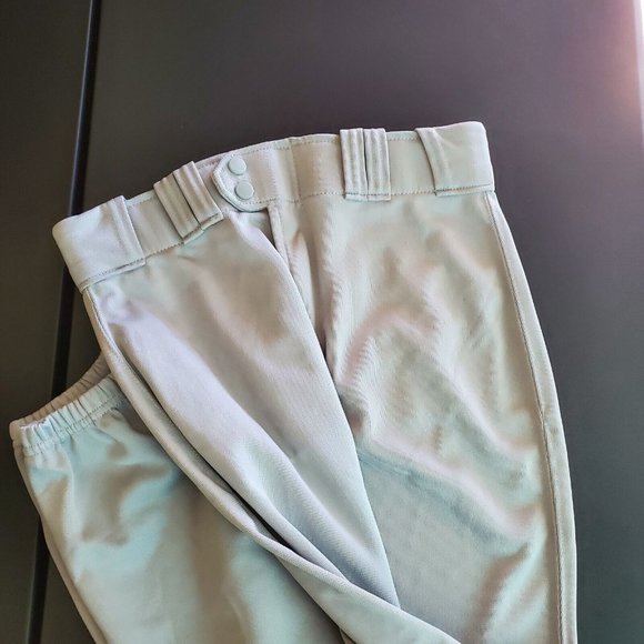 NEW‎ Rawlings Pro Dri Youth Kids XL X Large Baseball Pants Gray Cuffed - Picture 3 of 5